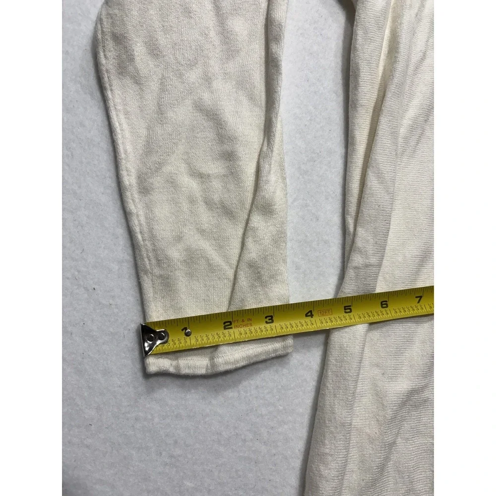 Michael Kors Sweater Womens Large White Lightweight Knit High Low Hem Pullover